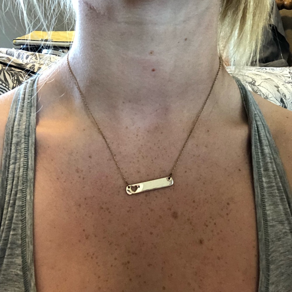 Gold heart necklace